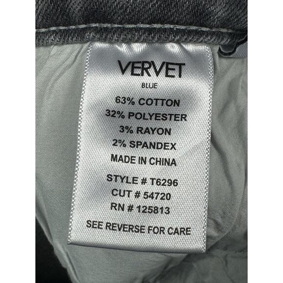 Vervet Blue Women's Straight Leg Gray Stretch Denim Jeans - Size 26x27 - Picture 4 of 5